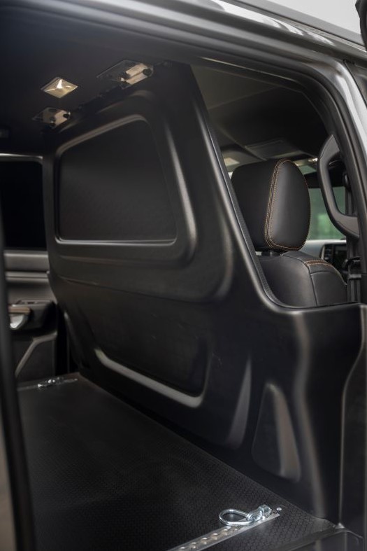 Ranger rear storage area
